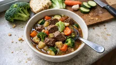 Gemüseeintopf mit Rindfleisch – so wird die Brühe kräftig und das Fleisch butterzart