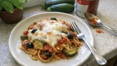 Spaghetti-Zucchini-Auflauf aus dem Ofen – cremig, mediterran und ganz unkompliziert