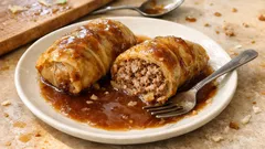 Kohlrouladen wie bei Oma: saftige Hackfüllung, langsam geschmort im Bräter