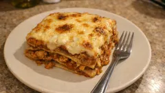 Geflügel-Lasagne mit Vollkornplatten: saftig, cremig und mit feiner Zitronennote