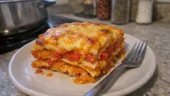 Möhren-Lasagne mit cremiger Sauce: vegetarisches Ofengericht, das richtig satt macht