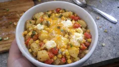 Cremiger Tex‑Mex‑Auflauf mit Kartoffeln, Mais und Cheddar – einfach aus dem Ofen