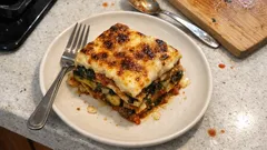 Gemüselasagne mit Béchamel und Vollkornblättern – cremig, saftig und gut vorzubereiten