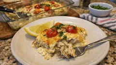 Heringsauflauf mit Käse und Ei – schnell aus dem Ofen, schön cremig und low carb