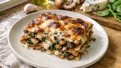 Cremige Champignon-Lasagne mit Gorgonzola – vegetarisch und richtig sättigend