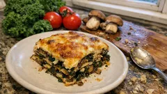Grünkohl-Lasagne mit Steinpilzen – herzhaftes Winter-Comfort-Food aus dem Ofen