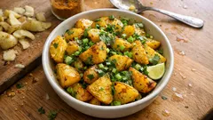 Gewürz-Ofenkartoffeln mit Safran & Kreuzkümmel – einfach, goldgelb und aromatisch