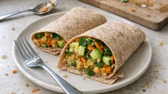 Vegane Kichererbsen-Avocado-Wraps – schnell gemacht und perfekt fürs Meal-Prep