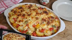 Paprika-Kartoffel-Auflauf mit Gruyère – cremig geschichtet und ganz unkompliziert