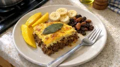 Südafrikanischer Hackfleischauflauf (Bobotie) – würzig, fruchtig und gut vorzubereiten