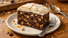 Winterlicher Früchtekuchen mit Baiserhaube – saftig, würzig und perfekt zum Vorbereiten