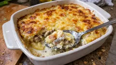 Heringsauflauf mit Käse und Ei: cremig, würzig und in 30 Minuten im Ofen