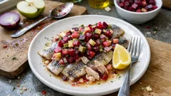 Salzhering mit Roter-Bete-Apfel-Salat – herzhaft, frisch und in 15 Minuten fertig