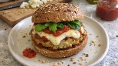 Blumenkohl-Burger mit Mozzarella: So werden die Veggie-Patties schön saftig