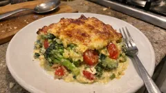 Buntes Gemüsegratin aus dem Ofen – locker, cremig und mit goldener Käsekruste