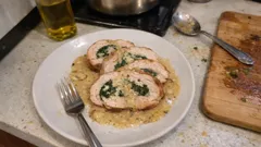 Spinat-Ricotta-Putenrollbraten aus dem Ofen – saftig, leicht und richtig festlich