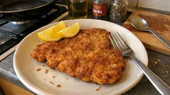 Wiener Schnitzel mal anders: knusprige Vollkornpanade mit Meerrettich