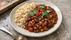 Chili con Carne mit Reis – würzig, sättigend und ganz unkompliziert gekocht