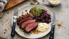 Rehrücken mit Lebkuchenkruste – so bleibt das Wild im Ofen schön rosa