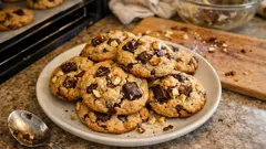 American Chocolate Cookies: dick, soft und voller Zartbitter – mit Haselnuss & Ahornsirup