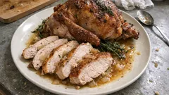 Saftige Ofenpute mit Rosmarin und Thymian – so gelingt der Festtagsbraten sicher