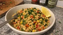 Bulgur-Gemüse-Pfanne mit Zitrone und Petersilie – locker, frisch und schnell gemacht