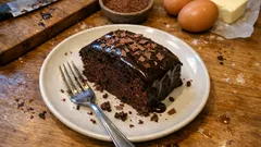 Einfacher Schokokuchen aus Rührteig – saftig, schnell gemacht und mit Zartbitterguss