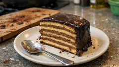 Klassische Prinzregententorte wie aus dem Café – mit extra dünnen Böden und Schoko-Buttercreme