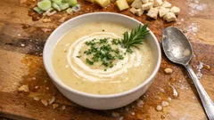 Cremige Gemüsesuppe bei Erkältung – mit Kartoffel, Lauch und Sellerie