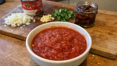 Blitz-Tomatensauce mit getrockneten Tomaten – in 10 Minuten fertig und schön sämig