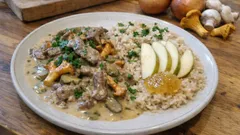 Filet nach Stroganoff-Art mit Pfifferlingen – cremig, schnell und mit fruchtigem Twist