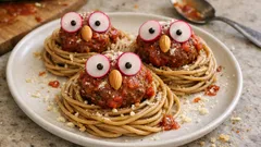 Nudelnester mit Hackbällchen: So bleiben die Spaghetti schön in Form