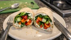 Rohkost-Wraps mit Kräuter-Frischkäse – frisch, knackig und in 20 Minuten fertig