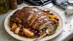 Gefüllte Gans mit Äpfeln und Preiselbeeren – saftig aus dem Bräter, knusprig am Ende