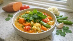 Cremiges Süßkartoffel-Curry mit Kokosmilch – mit Röstaromen-Tipp für mehr Geschmack