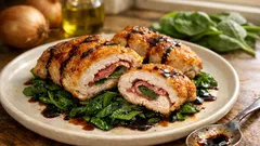 Gefüllte Putenschnitzel wie Saltimbocca – schnell, low carb und richtig saftig