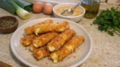 Frittierte Käse-Lauchstangen: außen kross, innen saftig – so gelingen sie