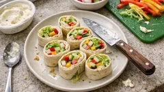 Gemüse-Tortillas mit Frischkäse und Meerrettich – so werden Wraps richtig knackig