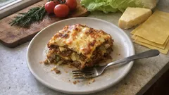 Lasagne mal anders: Lammhack, Chinakohl und Rosmarin – cremig mit Käsekruste