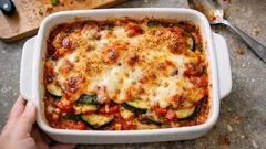 Saftige Gemüse-Lasagne mit Tomaten, Paprika und Zucchini – ganz ohne Bechamel