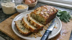 Mandelkuchen mit Salbei aus der Kastenform – saftig, würzig und schnell gemacht