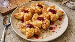 Blätterteig-Windmühlen mit Vanillecreme und Konfitüre – so einfach wie vom Bäcker