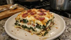 Grünkohl-Lasagne mit Putenspeck – herzhaftes Ofengericht für kalte Tage