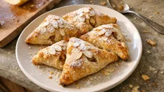 Süße Blätterteigtaschen mit Apfel und Zimt – knusprig in nur 20 Minuten