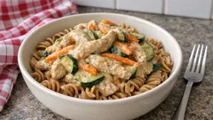 Putengeschnetzeltes mit Zucchini – cremig aus der Pfanne, in 25 Minuten auf dem Tisch