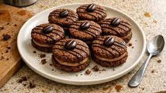 Feine Kaffeeplätzchen zum Nachmittagskaffee – mit Schoko-Kaffee-Ganache