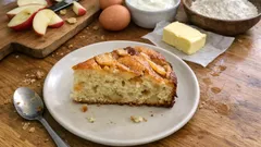 Apfelkuchen mit lockerem Rührteig – mit Joghurt und Dinkel, schnell gebacken