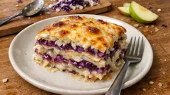 Cremige Kohl-Lasagne mit Apfel und Vollkornblättern – ein richtig gutes Wintergericht