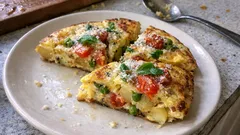 Mediterrane Tortilla aus der Pfanne – schnell, sättigend und angenehm leicht