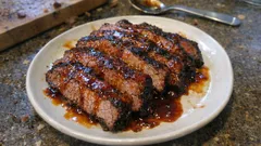 Rinderbrust vom Grill: Slow-BBQ mit würziger Orangen-Soja-Soße